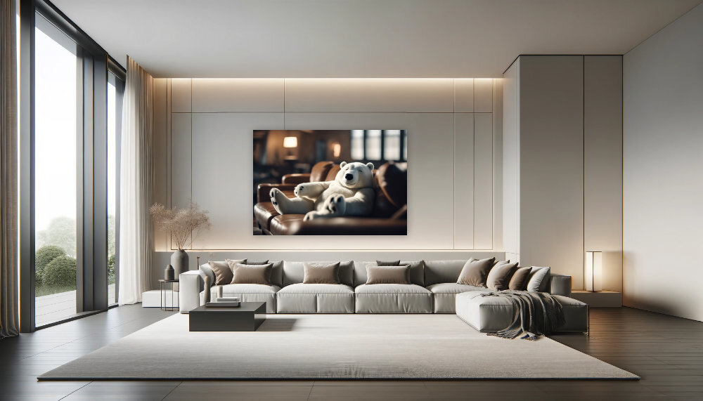 Entspannter Eisbär Chillout Beispiel