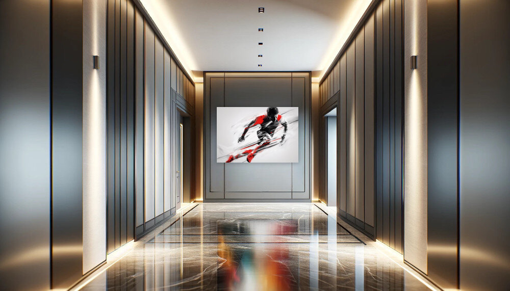 Dynamische Sportler-Silhouette Beispiel 2