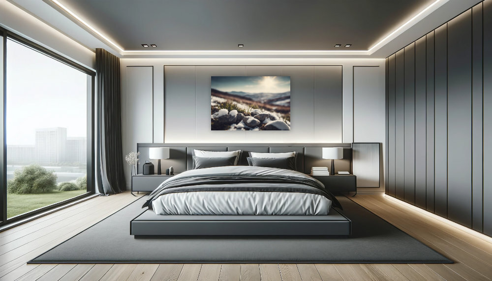 Schneebedeckte Steine Sonnenschein Beispiel